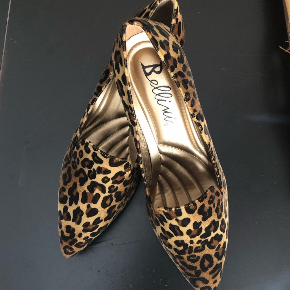 Bellini Bobcat Leopard Pointed Toe Kitten Heel